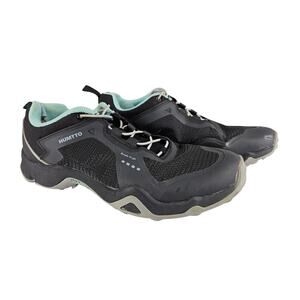 HUMTTO MENS BLACK GRAY WATERPROOF HIKING SHOES ALL-TERRAIN SIZE 8